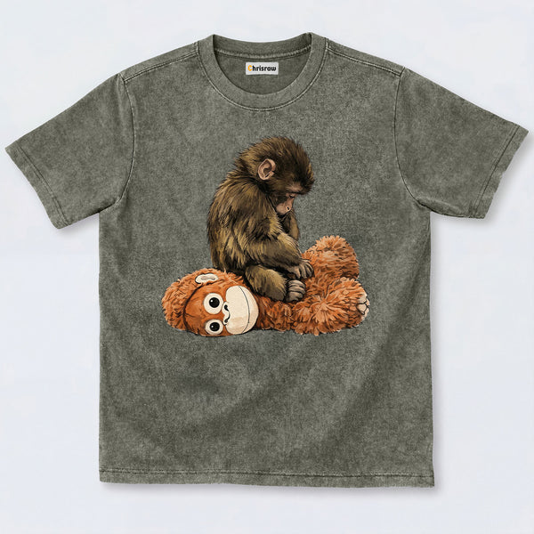 Chrisraw Punch Monkey Washed T-Shirts