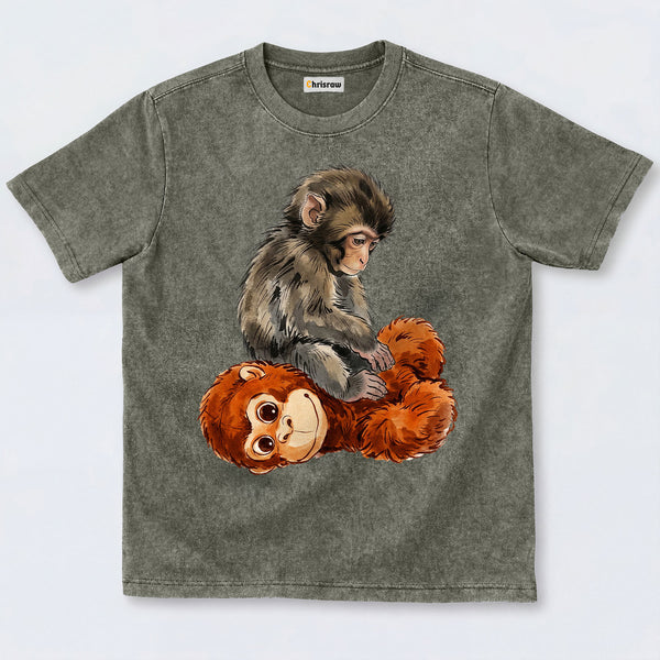 Chrisraw Punch Monkey Washed T-Shirts