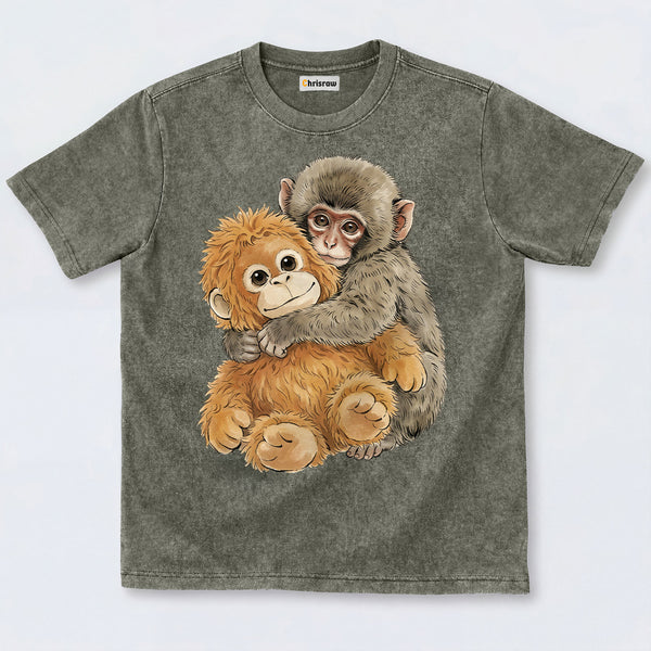 Chrisraw Punch Monkey Washed T-Shirts