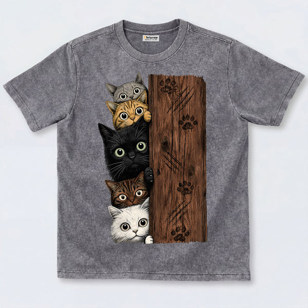 Chrisraw Peek-a-Boo Kittens T-Shirt