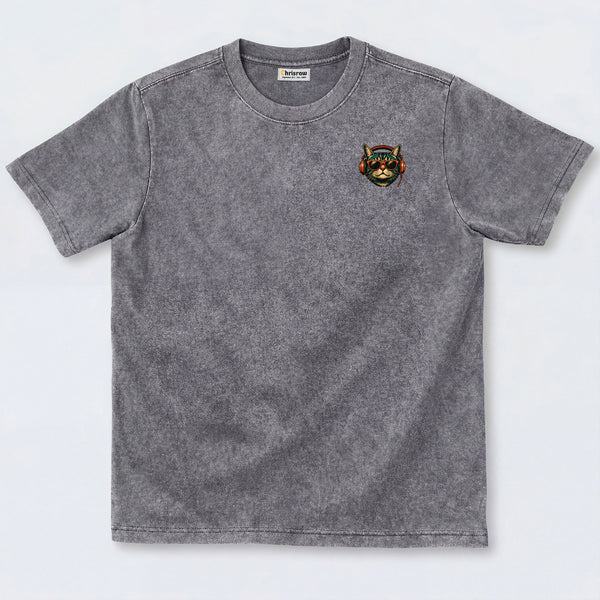 Chrisraw The Rising Sun DJ Cat T-Shirt