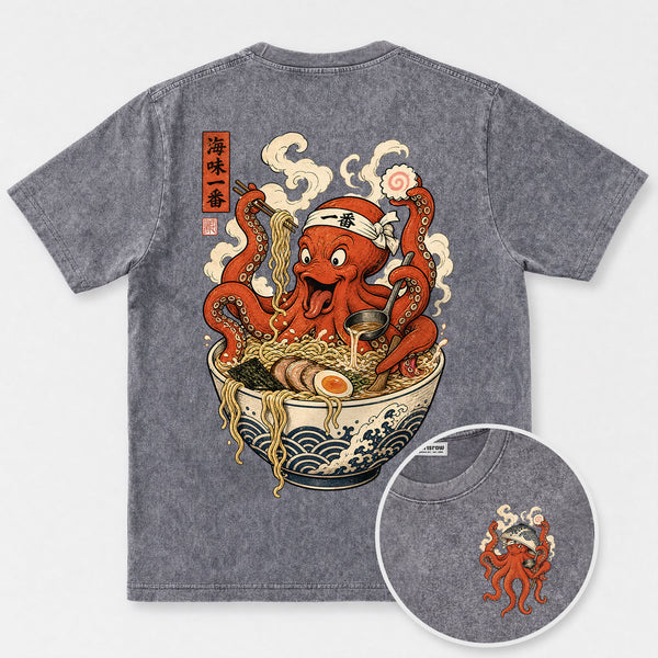 Chrisraw Octopus Ramen Master T-Shirt