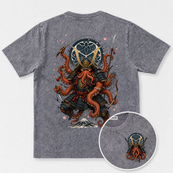 Chrisraw Samurai Octopus Warrior T-Shirt