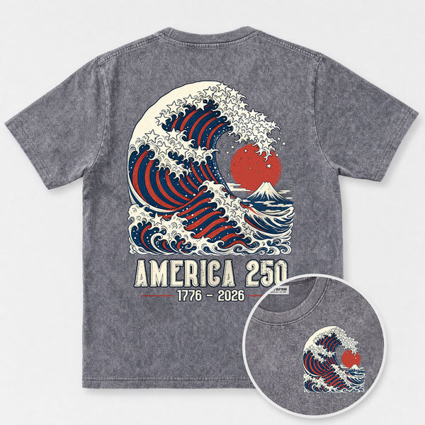 Chrisraw America 250 The Star-Spangled Tidey T-Shirt