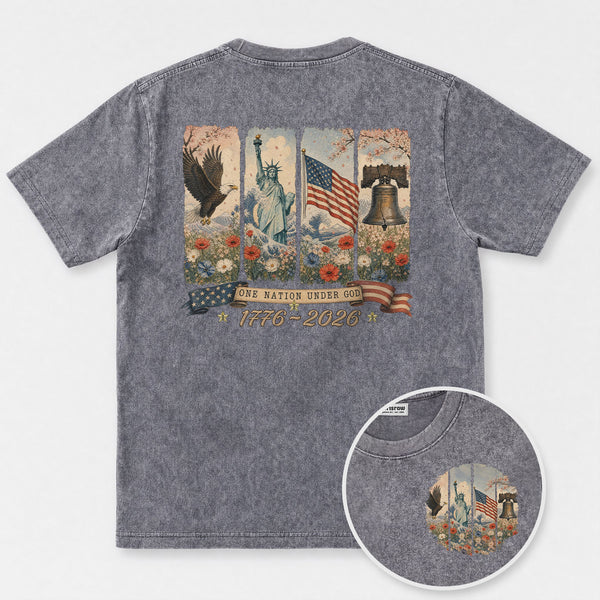 Chrisraw America 250 One Nation Under God T-Shirt