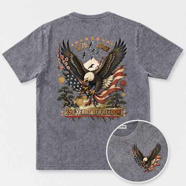 Chrisraw America 250 Eagle Years of Freedom T-Shirt
