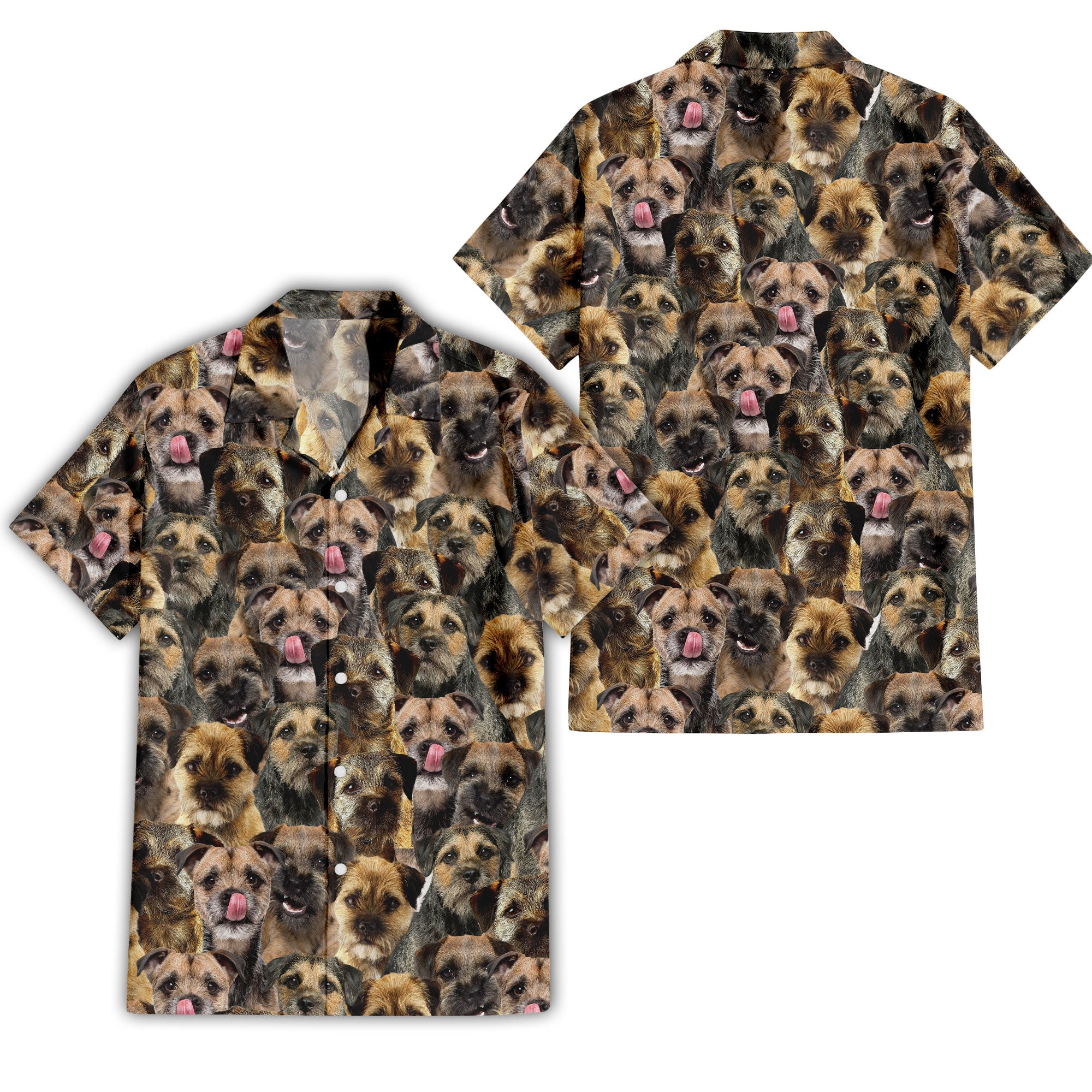 Border Terrier Full Face Hawaiian Shirt & Shorts