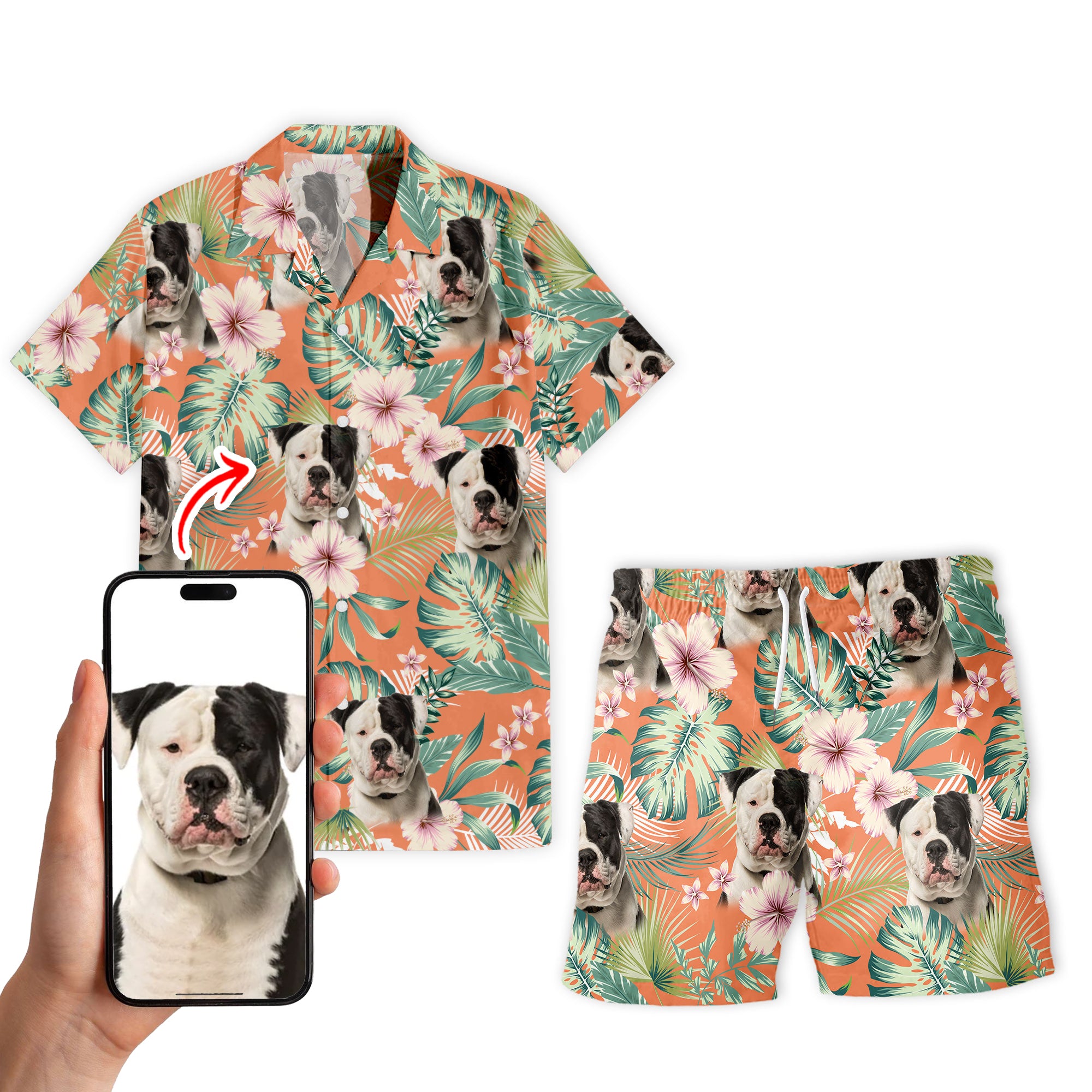 Hawaiian Shirt & Shorts Personalized - 20