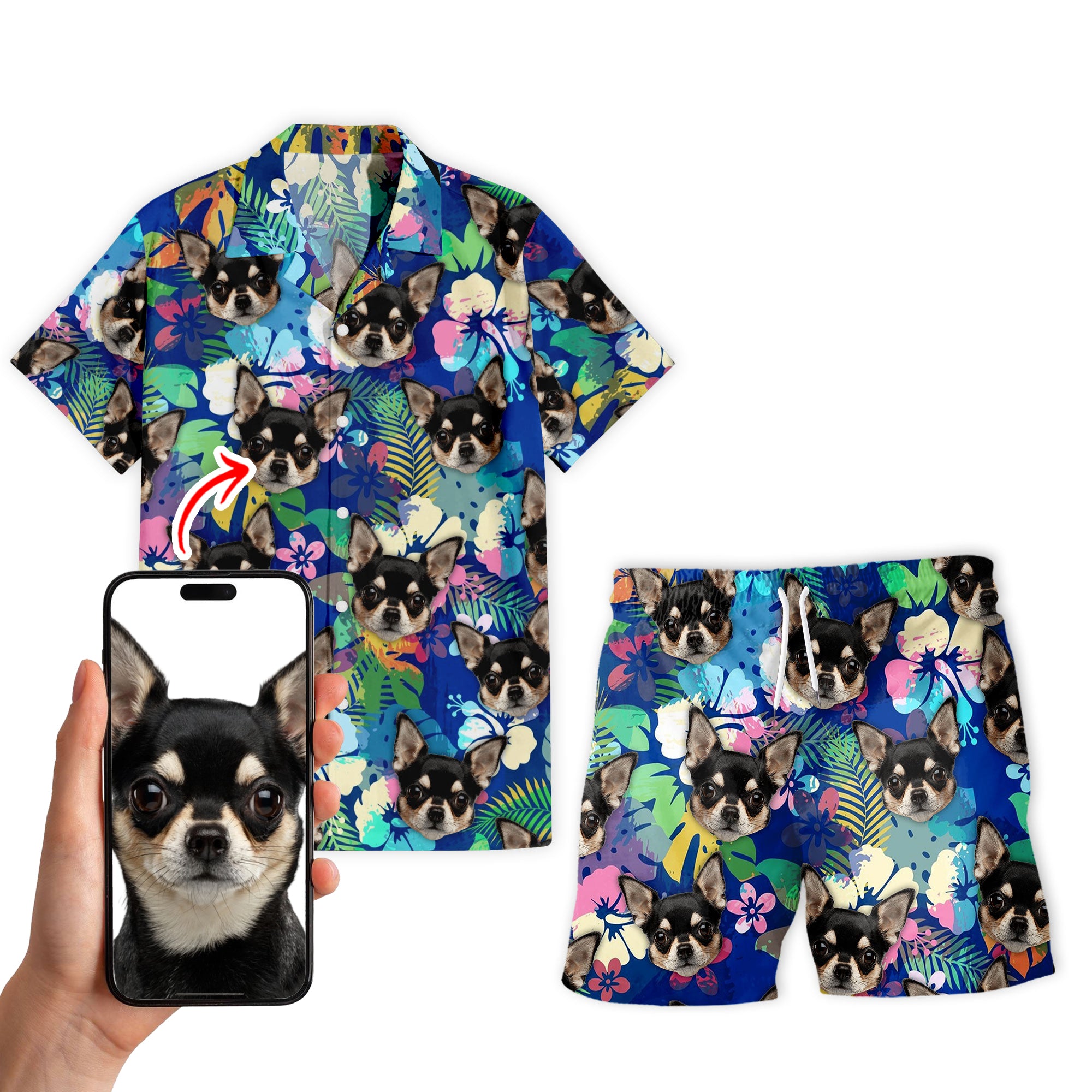Hawaiian Shirt & Shorts Personalized - 37