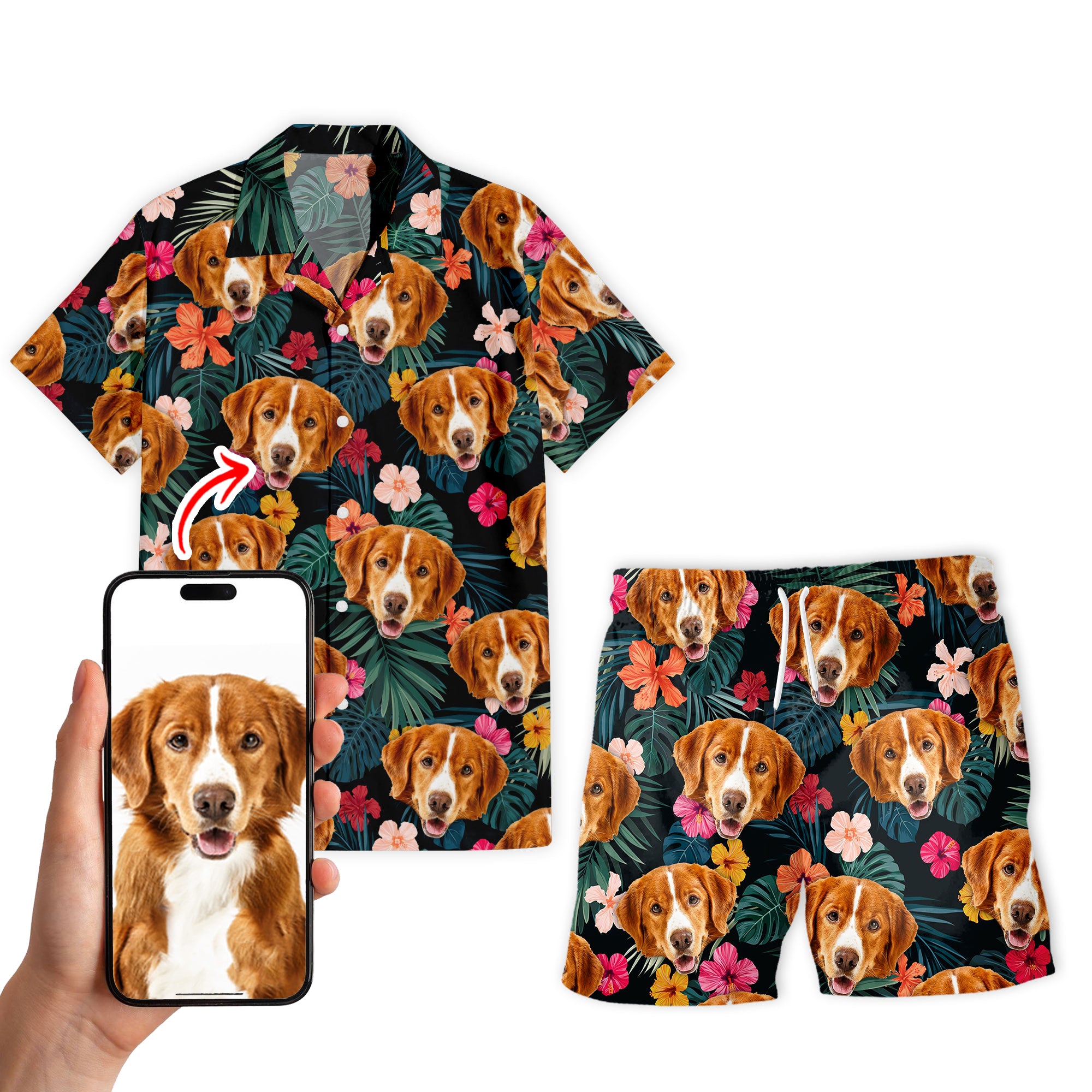 Hawaiian Shirt & Shorts Personalized - 40