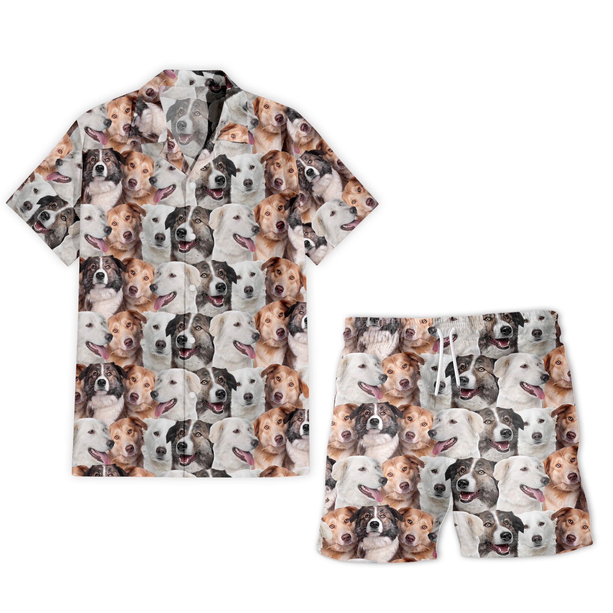 Aidi Full Face Hawaiian Shirt & Shorts