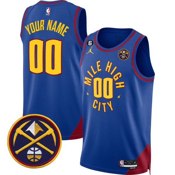 Denver Nuggets Swingman Custom Jersey - All Stitched