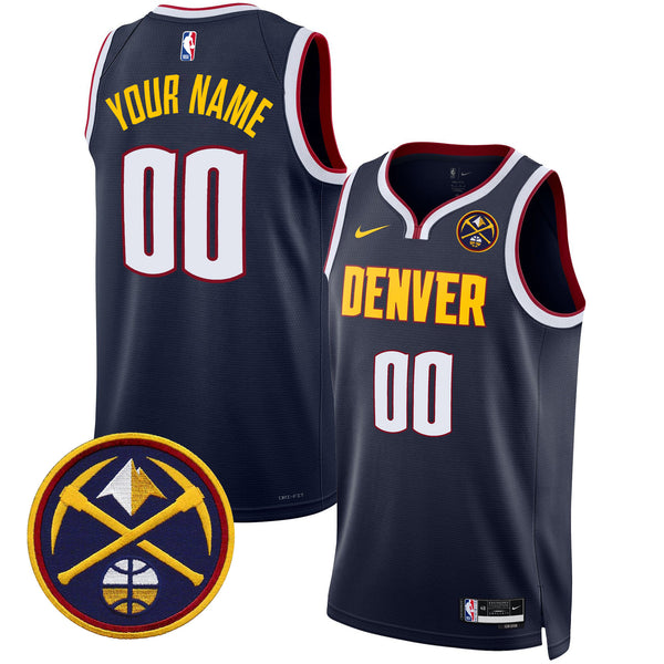 Denver Nuggets Swingman Custom Jersey - All Stitched