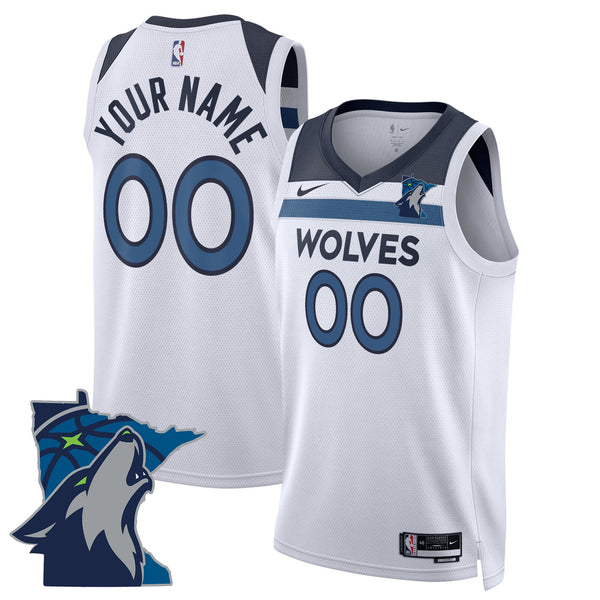 Minnesota Timberwolves Swingman Custom Jersey - Minnesota Patch - All Stitched