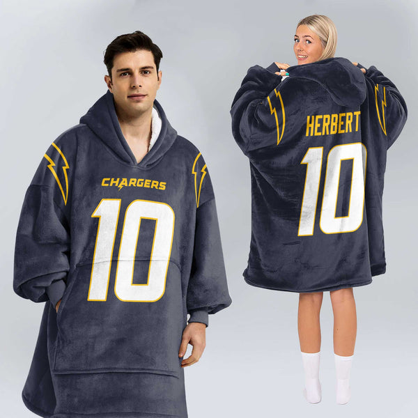 Adult J.H 10 Los Angeles Football Unisex Blanket Hoodie