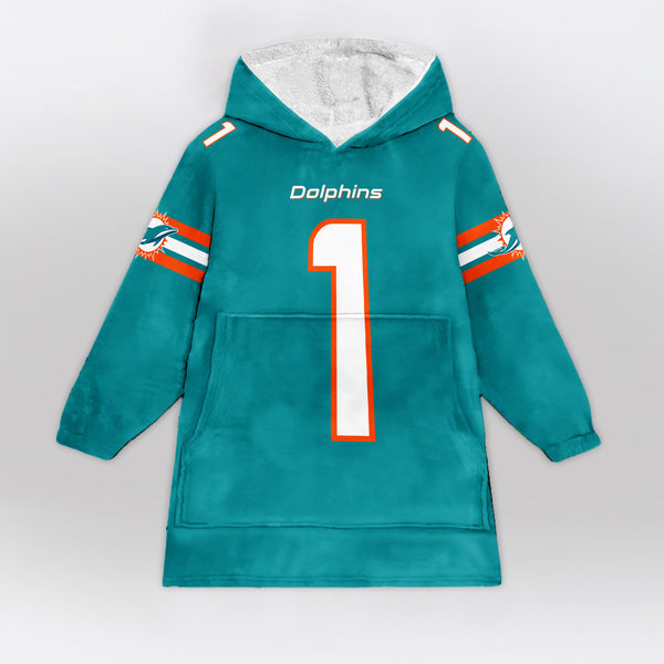T.T 1 Miami Football Unisex Blanket Hoodie