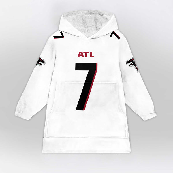 B.R 7 Atlanta Football Unisex Blanket Hoodie