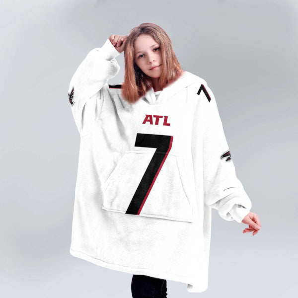 B.R 7 Atlanta Football Unisex Blanket Hoodie