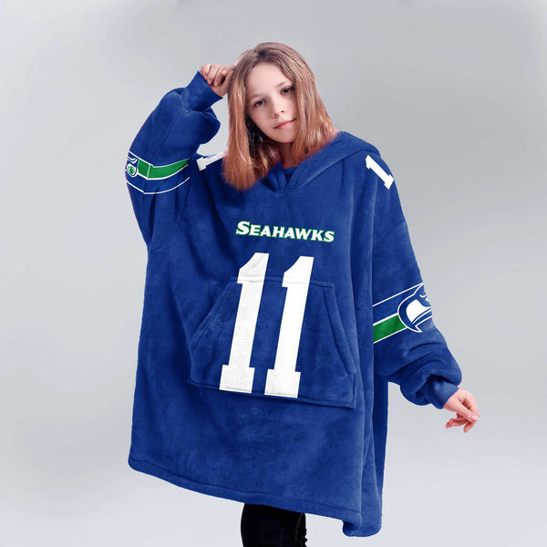 J.S 11 Seattle Football Unisex Blanket Hoodie