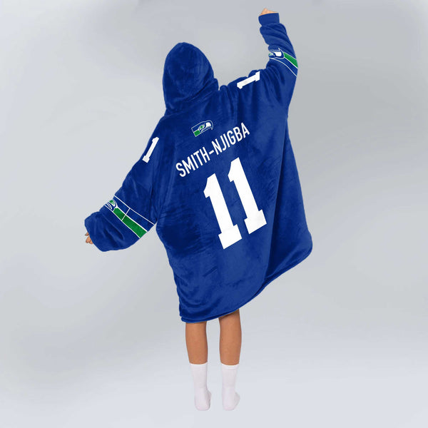 J.S 11 Seattle Football Unisex Blanket Hoodie