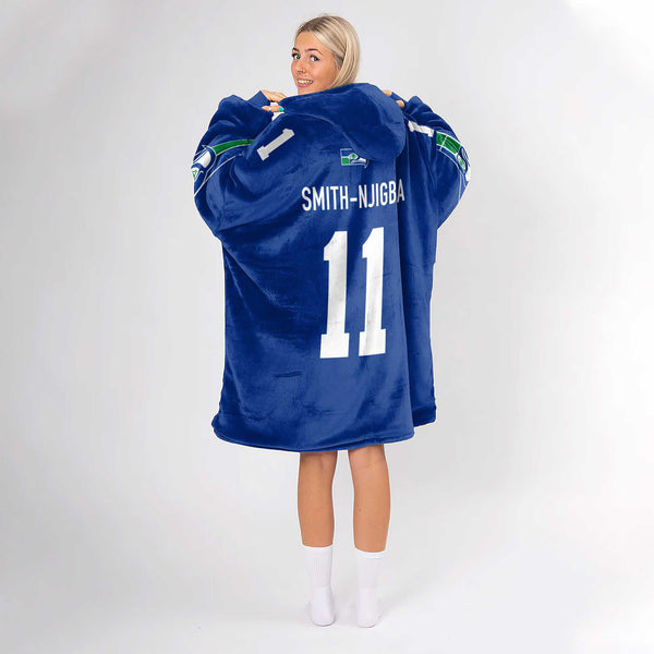 J.S 11 Seattle Football Unisex Blanket Hoodie