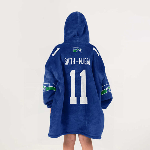 J.S 11 Seattle Football Unisex Blanket Hoodie