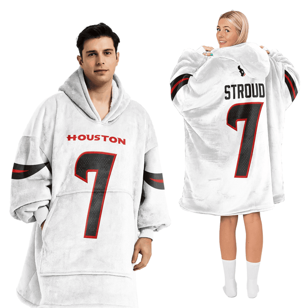 Adult C.S 7 Houston Football Unisex Blanket Hoodie