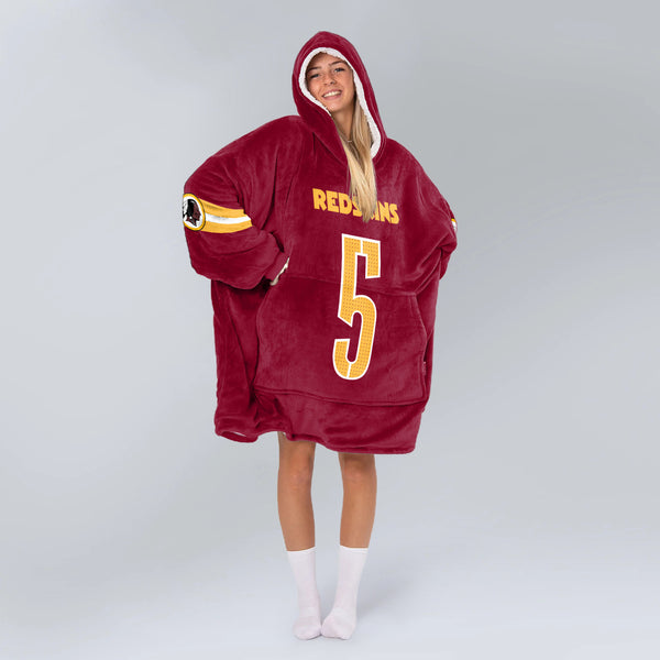5 Washington Football Unisex Blanket Hoodie