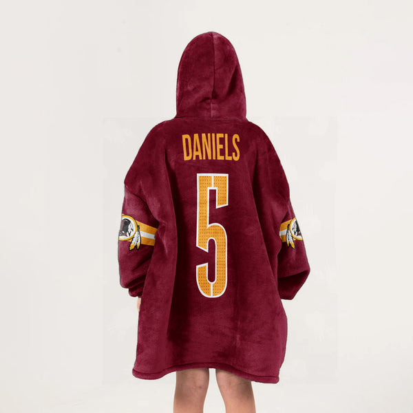 5 Washington Football Unisex Blanket Hoodie