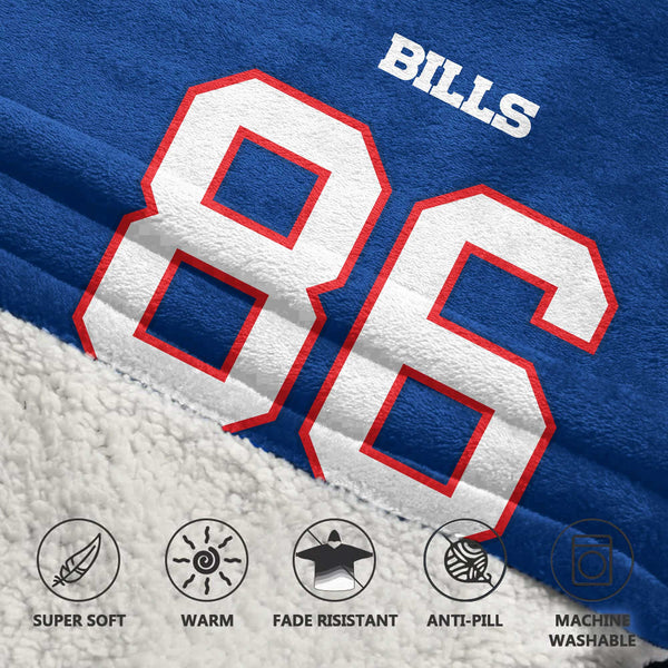 Buffalo Football Team Unisex Blanket Hoodie