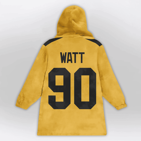 T.J.W 90 Pittsburgh Football Unisex Blanket Hoodie