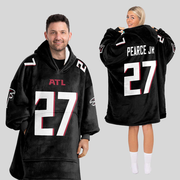 Adult 27 Atlanta Football Unisex Blanket Hoodie