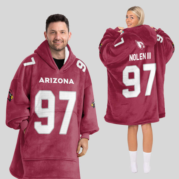 Adult 97 Arizona Football Unisex Blanket Hoodie