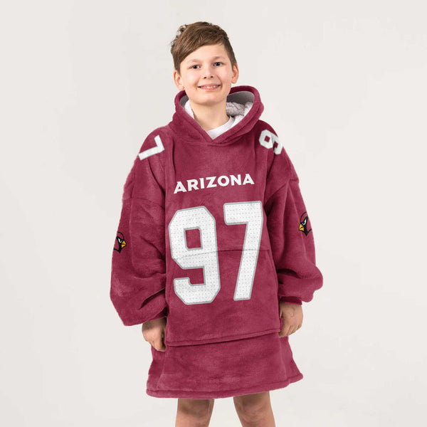 Kid 97 Arizona Football Unisex Blanket Hoodie