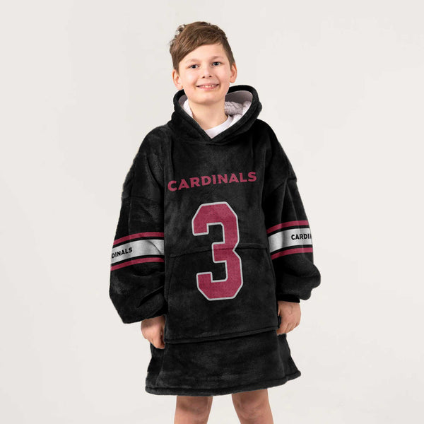 Kid 3 Arizona Football Unisex Blanket Hoodie