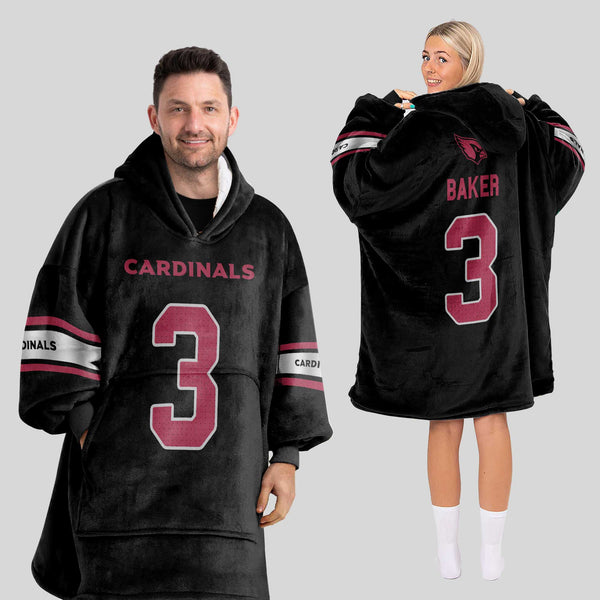 Adult 3 Arizona Football Unisex Blanket Hoodie