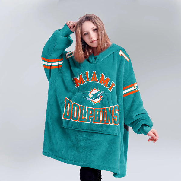 Kid 10 Miami Football Unisex Blanket Hoodie