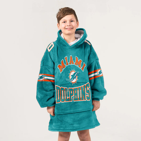 Kid 10 Miami Football Unisex Blanket Hoodie