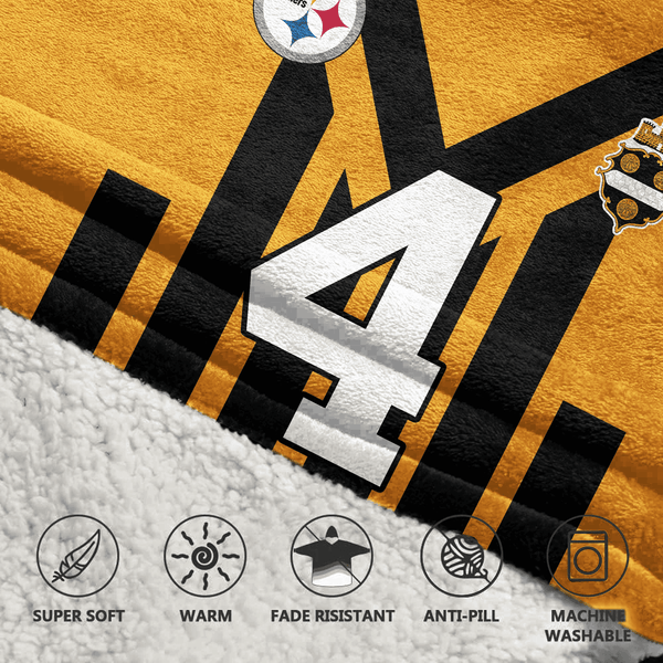 D.M 4 Pittsburgh Football Unisex Blanket Hoodie