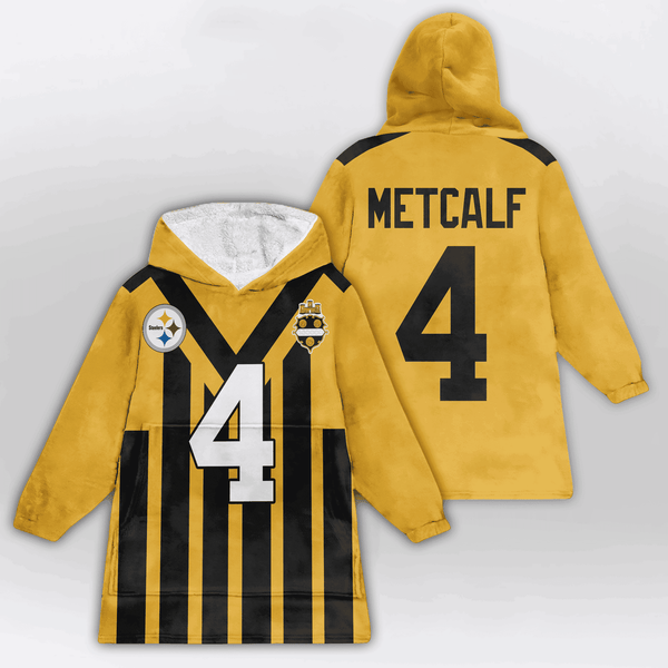 D.M 4 Pittsburgh Football Unisex Blanket Hoodie