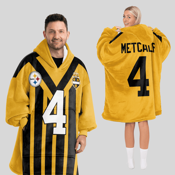 D.M 4 Pittsburgh Football Unisex Blanket Hoodie
