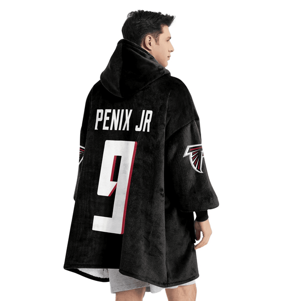 M.P 9 Atlanta Football Unisex Blanket Hoodie
