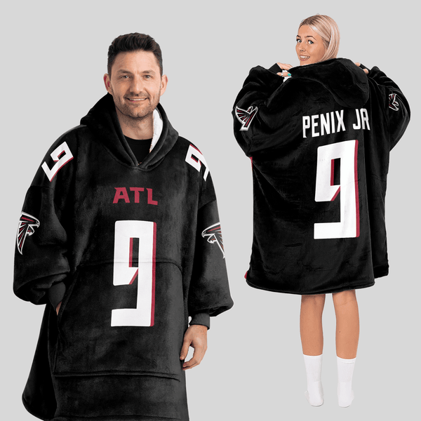 M.P 9 Atlanta Football Unisex Blanket Hoodie