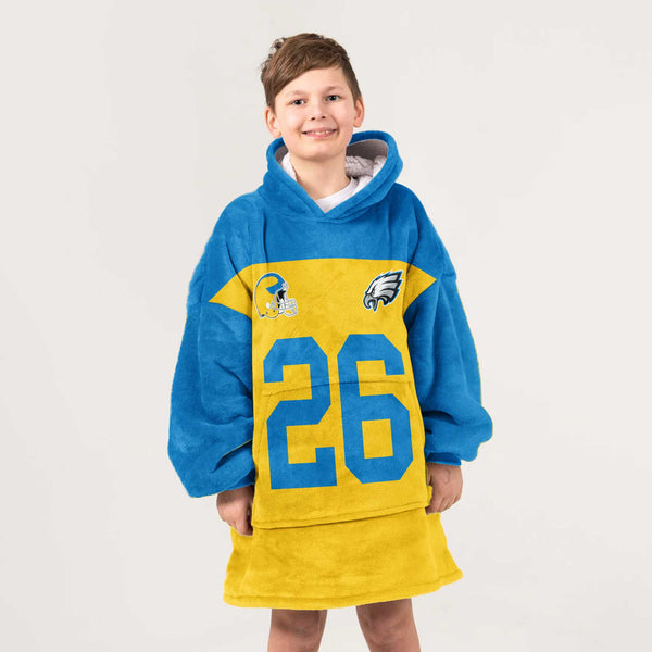 Kid 26 Philadelphia Football Unisex Blanket Hoodie