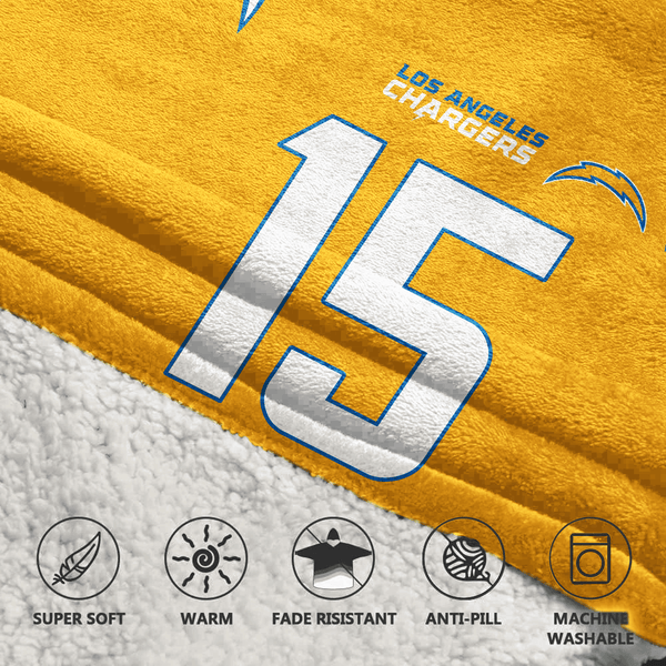 L.M 15 Los Angeles C Football Unisex Blanket Hoodie