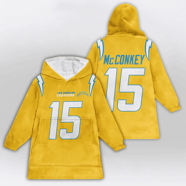 L.M 15 Los Angeles C Football Unisex Blanket Hoodie