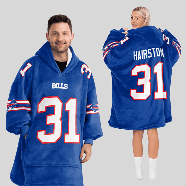 Adult 31 Buffalo Football Unisex Blanket Hoodie
