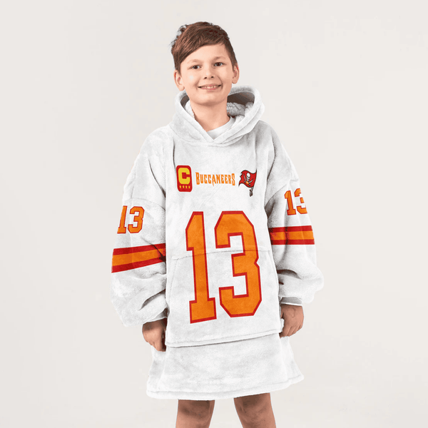 Kid Captain 13 Tampa Bay Football Unisex Blanket Hoodie