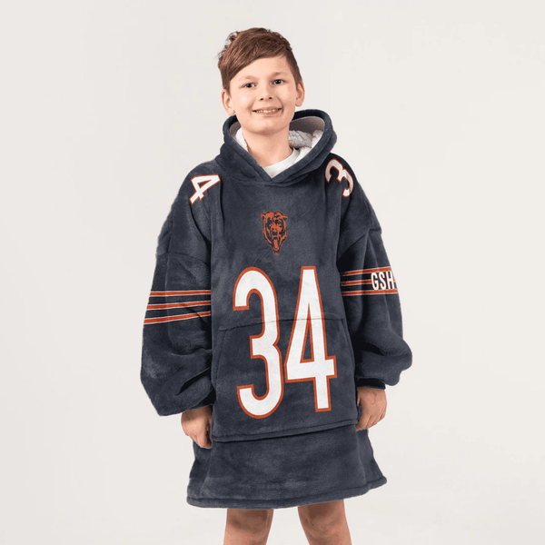 Kid 34 Chicago Football Unisex Blanket Hoodie
