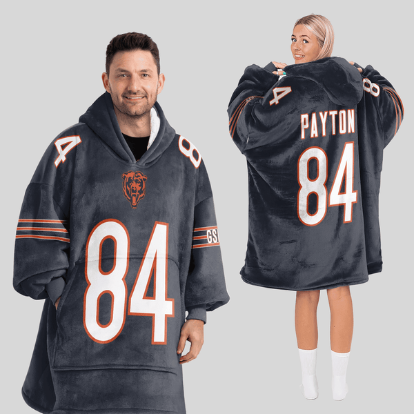 Adult 84 Chicago Football Unisex Blanket Hoodie